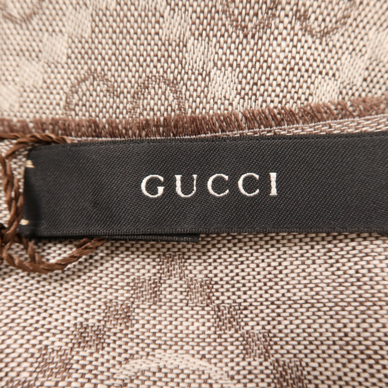 GUCCI 絲質/羊毛Scarf圍巾-4