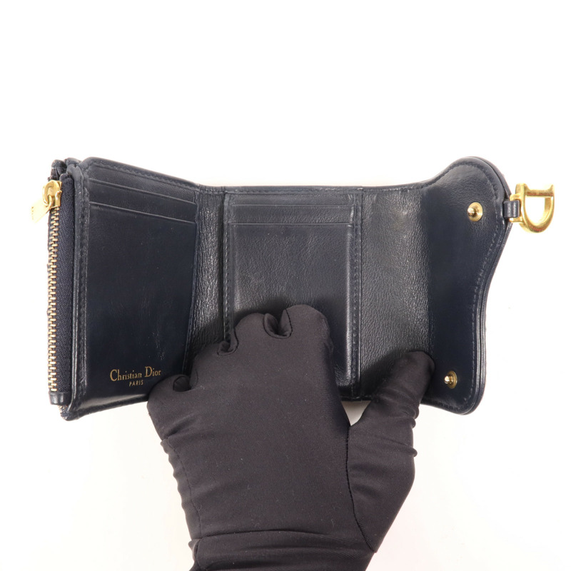 Dior 帆布Wallet金扣錢包-4