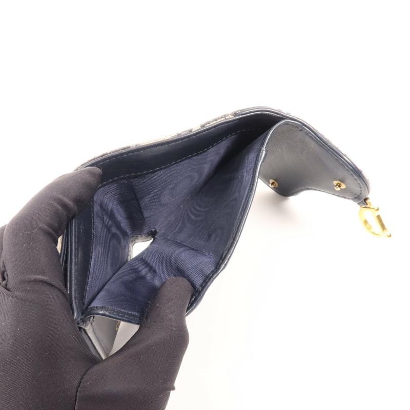 Dior 帆布Wallet金扣錢包-5