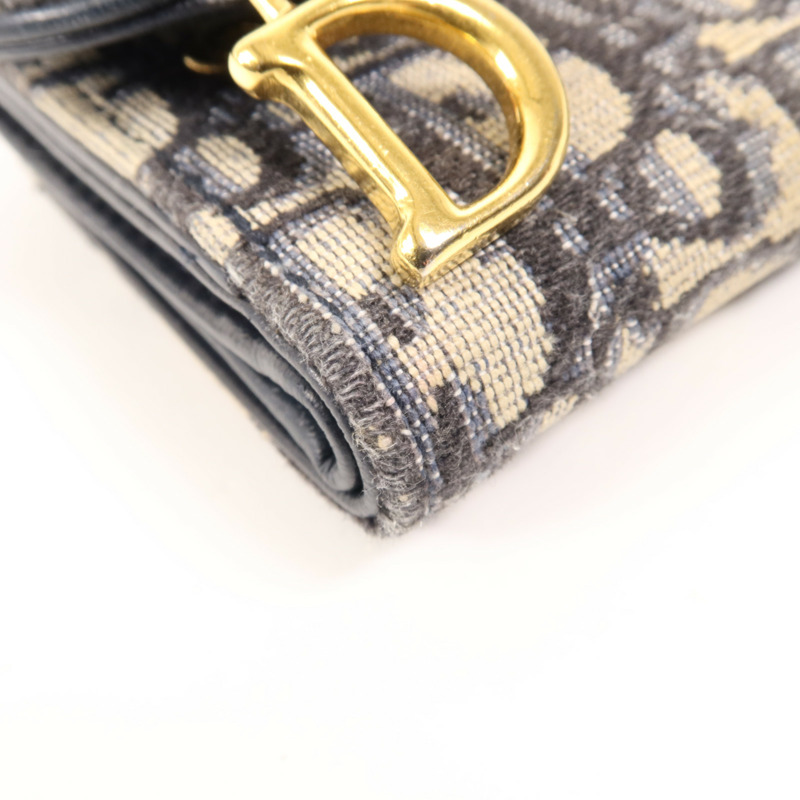 Dior 帆布Wallet金扣錢包-10