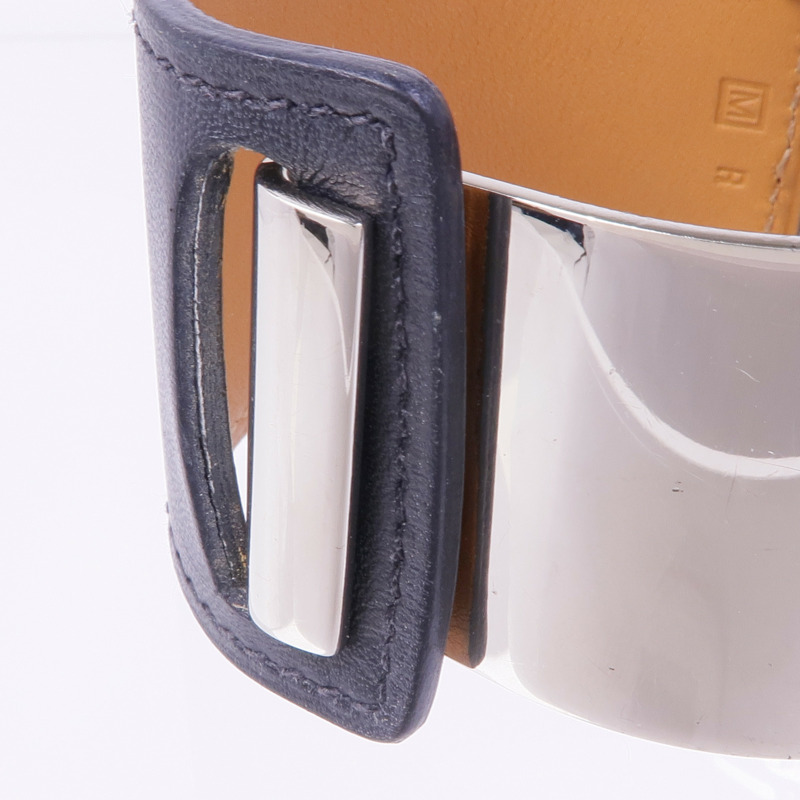 HERMES 牛皮皮革/金屬Bracelet手帶-3