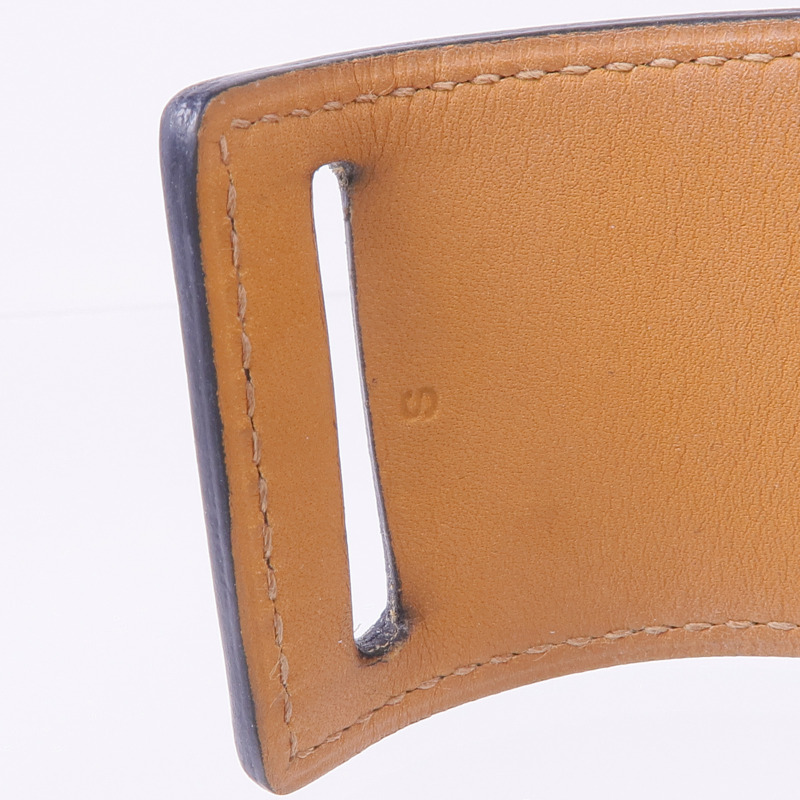 HERMES 牛皮皮革/金屬Bracelet手帶-7