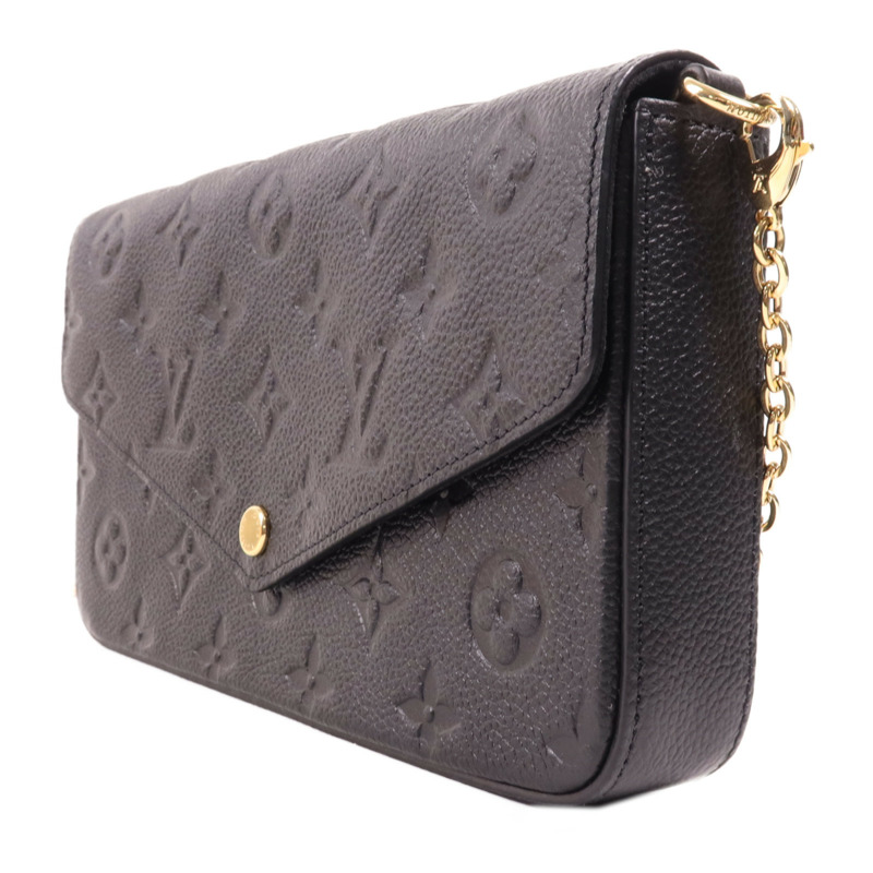 LOUIS VUITTON Monogram Empreinte Felicie Pochette 金扣鏈帶肩背袋-2