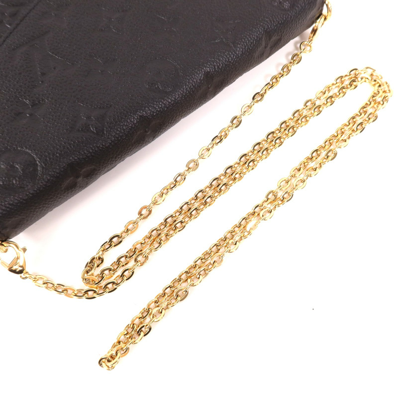 LOUIS VUITTON Monogram Empreinte Felicie Pochette 金扣鏈帶肩背袋-4