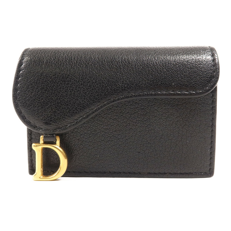 Dior 牛皮皮革Wallet金扣錢包-0