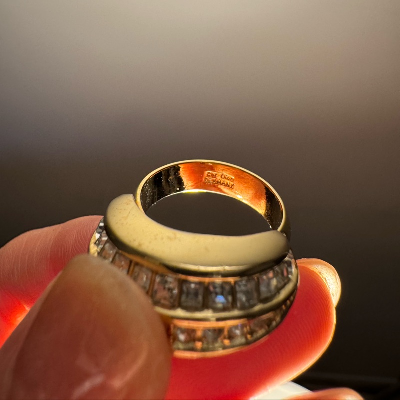 Vintage Christian Dior Free size ring 閃石戒指 指環 不限尺寸-11