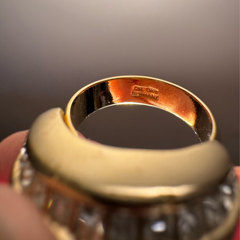 Vintage Christian Dior Free size ring 閃石戒指 指環 不限尺寸-12