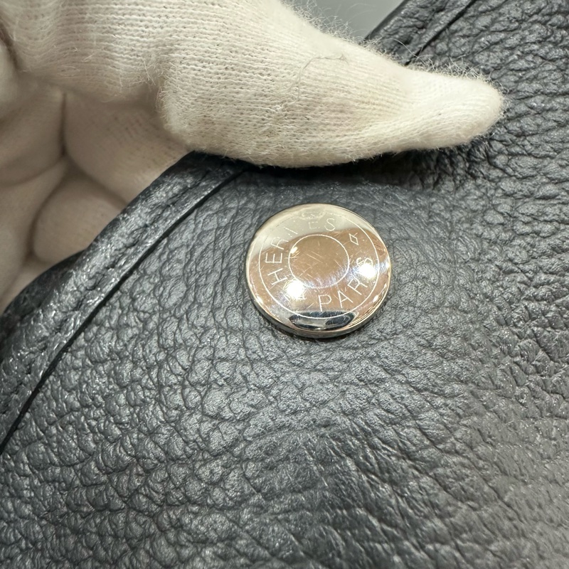 特價出清✨hermes 黑皮銀釦花園派對 garden party 36 X刻-68