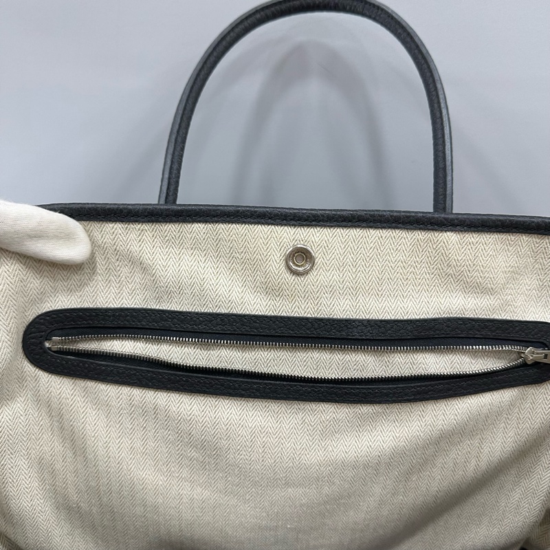 特價出清✨hermes 黑皮銀釦花園派對 garden party 36 X刻-73