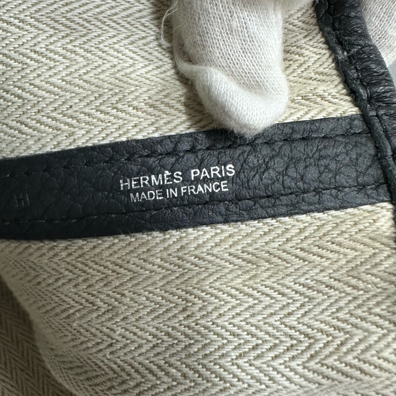 特價出清✨hermes 黑皮銀釦花園派對 garden party 36 X刻-74
