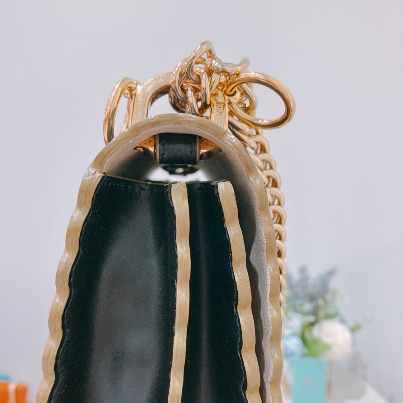 TK1822 Fendi芬迪斜挎/單肩黑色小包 Kan I 8M0381Small Handbags Black X GHW-42