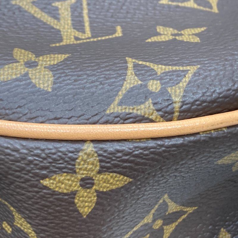 LOUIS VUITTON 路易威登 M81098 LOOP 月亮包/彎月包 PVC帆布 老花 棕色 金釦-8