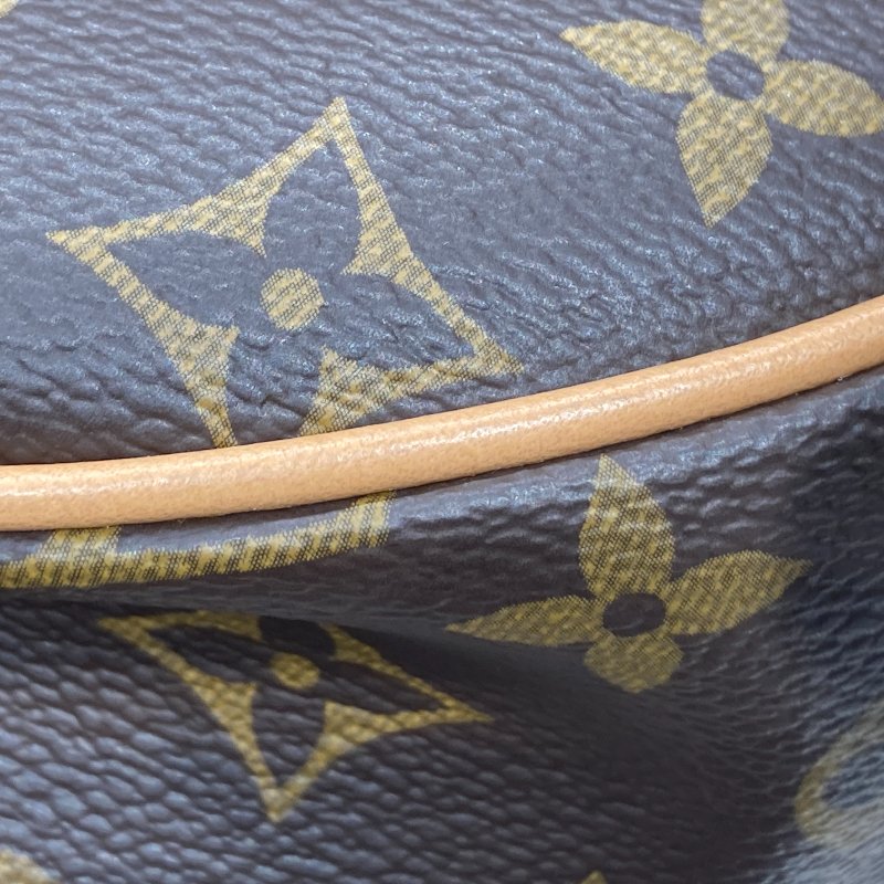 LOUIS VUITTON 路易威登 M81098 LOOP 月亮包/彎月包 PVC帆布 老花 棕色 金釦-9