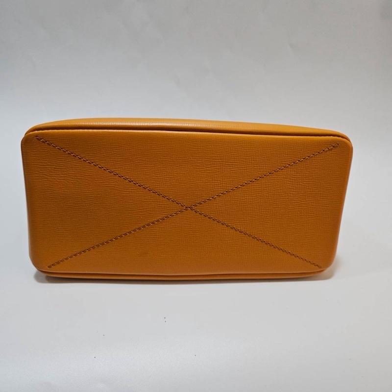 LV 橘拼藍牛皮Mini Shopper Tote銀釦手提斜背包M15237-5