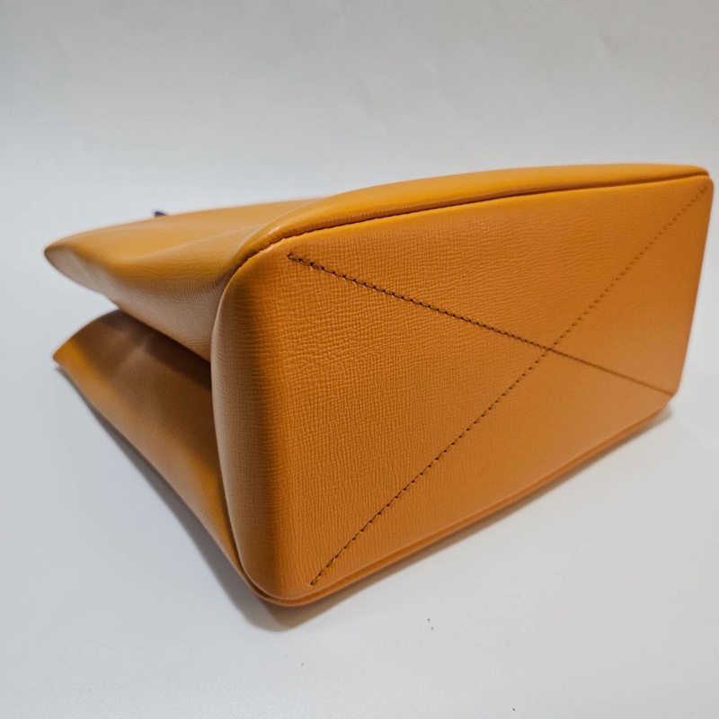LV 橘拼藍牛皮Mini Shopper Tote銀釦手提斜背包M15237-6