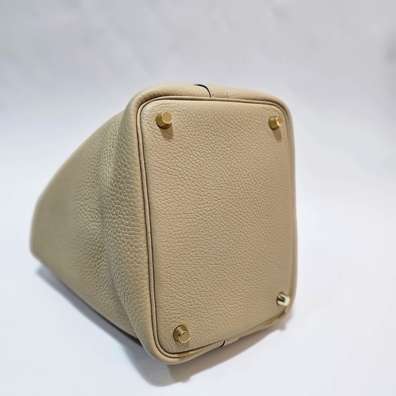 Hermes 風衣灰S2 T/C皮金釦Pictin18手提包H056289CCS2-6