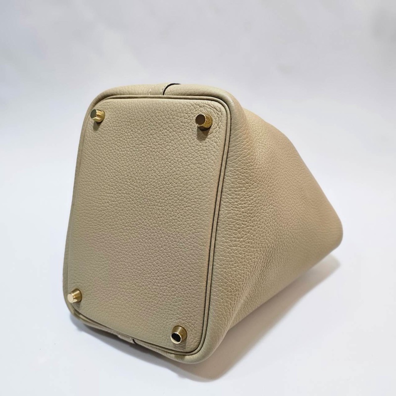 Hermes 風衣灰S2 T/C皮金釦Pictin18手提包H056289CCS2-7
