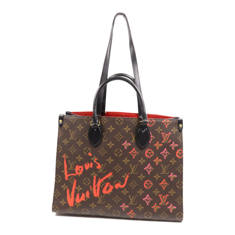LOUIS VUITTON Monogram On The Go Fall In Love金扣手挽肩背兩用袋-1