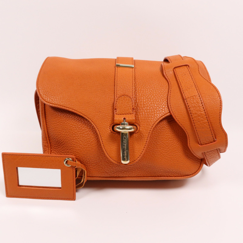 BALENCIAGA 牛皮皮革Shoulder Bag金扣肩背袋-7