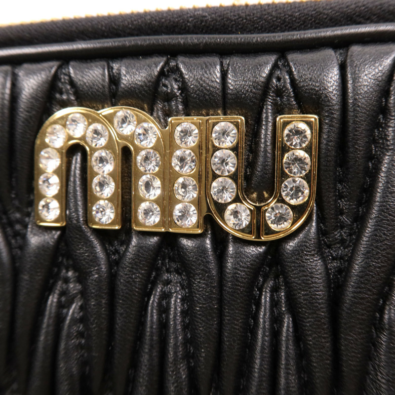 Miu Miu 羊皮皮革Chain Shoulder Bag金扣鏈帶肩背袋-4