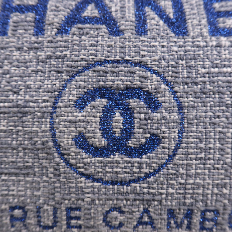 CHANEL 帆布Deauville Tote Bag銀扣鏈帶手挽肩背兩用袋-14