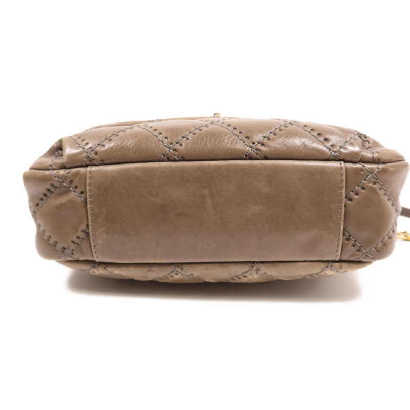 CHANEL 牛皮皮革Shoulder Bag金扣鏈帶肩背袋-5
