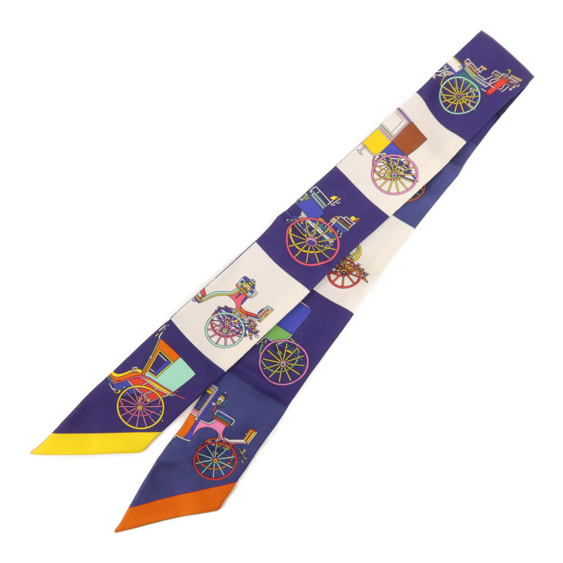 HERMES 絲質Twilly絲巾-1