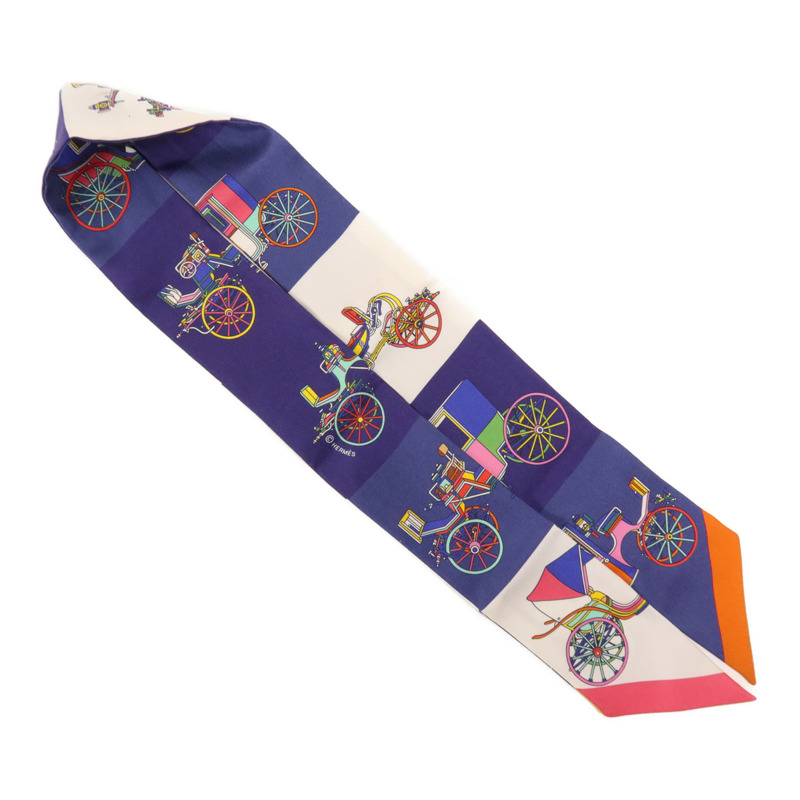 HERMES 絲質Twilly絲巾-3