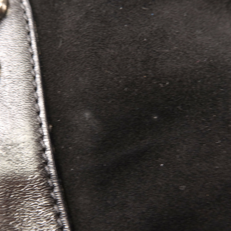 FENDI 麂皮皮革Shoulder Bag銀扣肩背袋-13