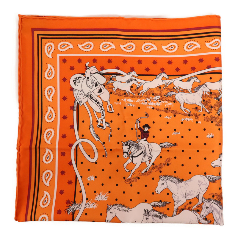 HERMES 絲質Scarf絲巾-1