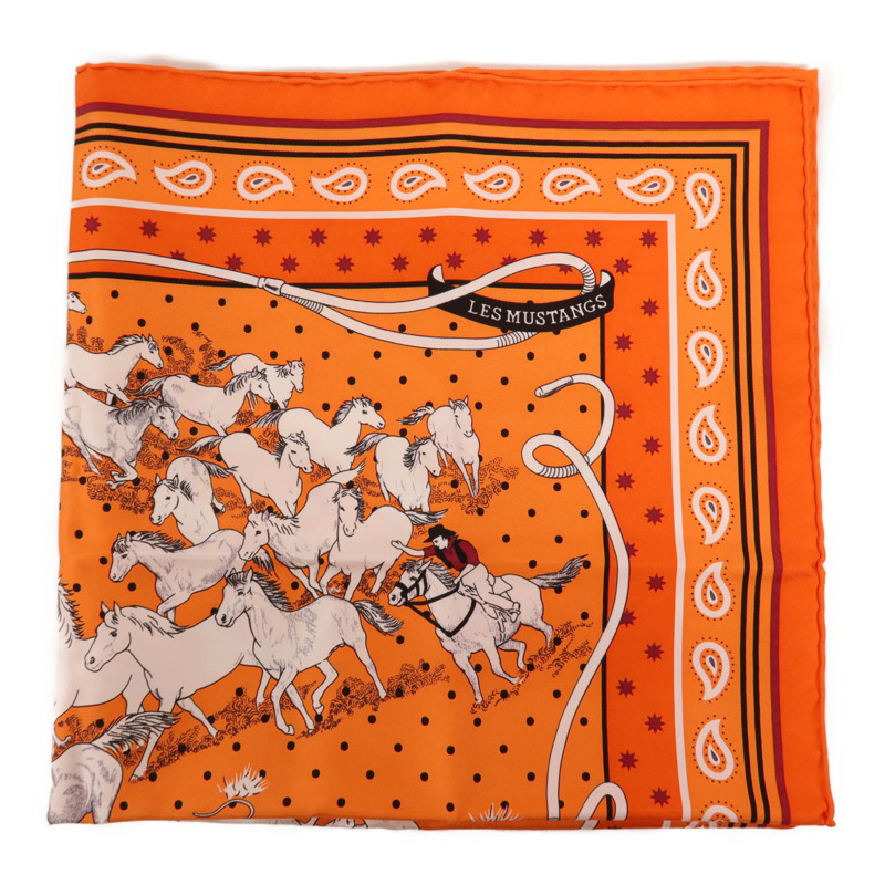 HERMES 絲質Scarf絲巾-2