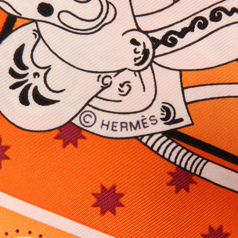 HERMES 絲質Scarf絲巾-7