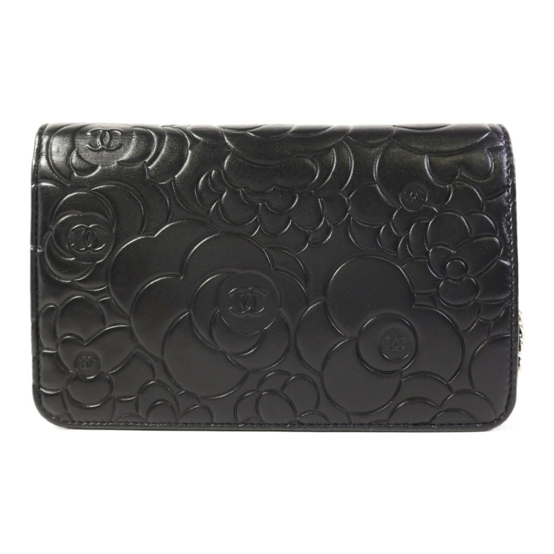 CHANEL 羊皮皮革WOC Wallet On Chain銀扣鏈帶肩背袋-1