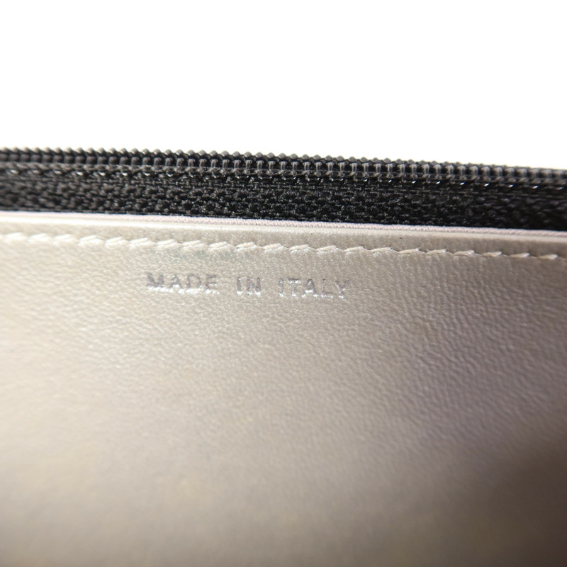 CHANEL 羊皮皮革WOC Wallet On Chain銀扣鏈帶肩背袋-7