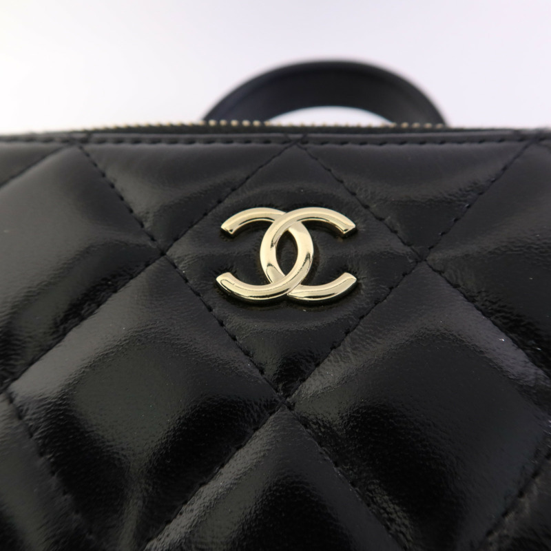 CHANEL 牛皮皮革2 Way Shoulder Bag金扣手挽肩背兩用袋-8