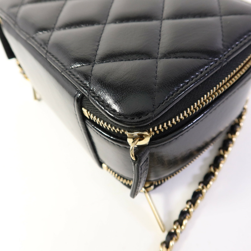 CHANEL 牛皮皮革2 Way Shoulder Bag金扣手挽肩背兩用袋-10