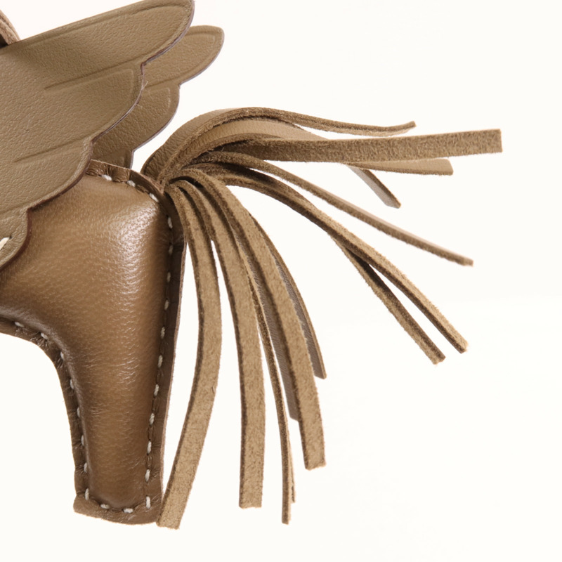 HERMES Milo皮革Rodeo PM掛飾-5