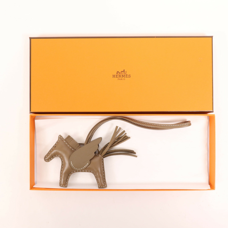 HERMES Milo皮革Rodeo PM掛飾-9