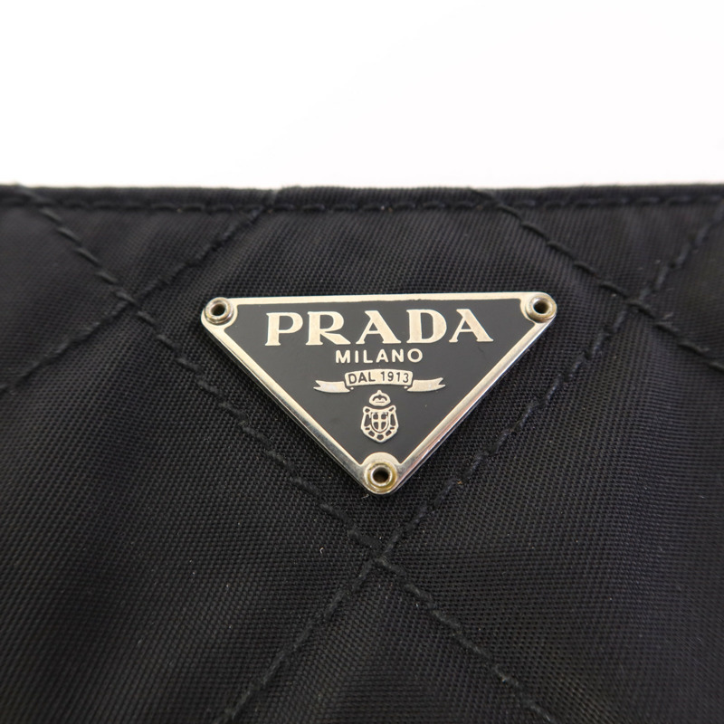 PRADA 尼龍Bifold Wallet銀扣錢包-7