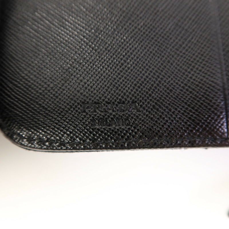 PRADA 尼龍Bifold Wallet銀扣錢包-9