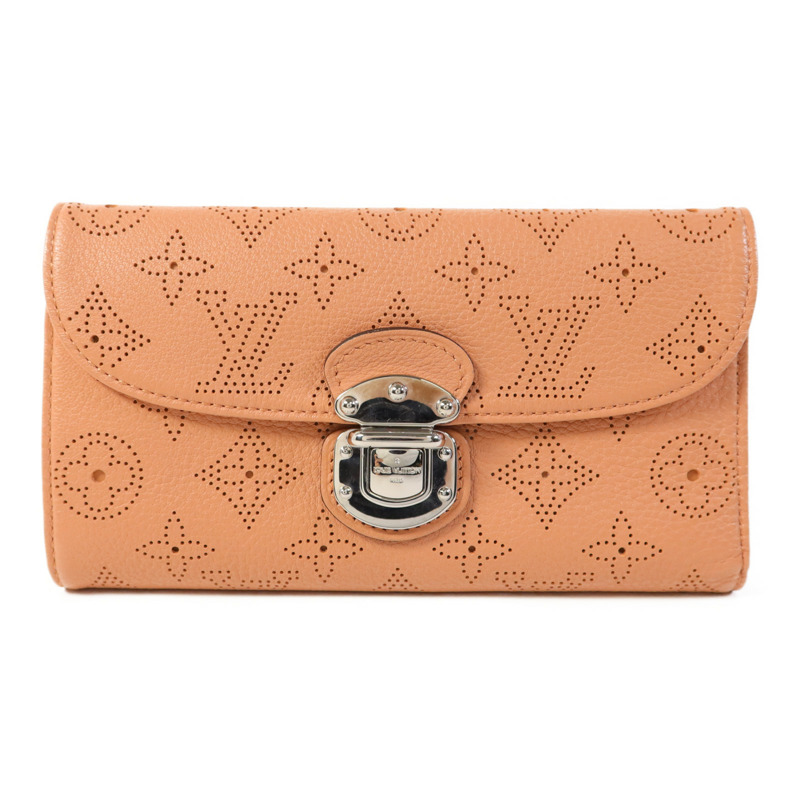 LOUIS VUITTON Mahina Amelia Trifold Wallet銀扣長錢包-0
