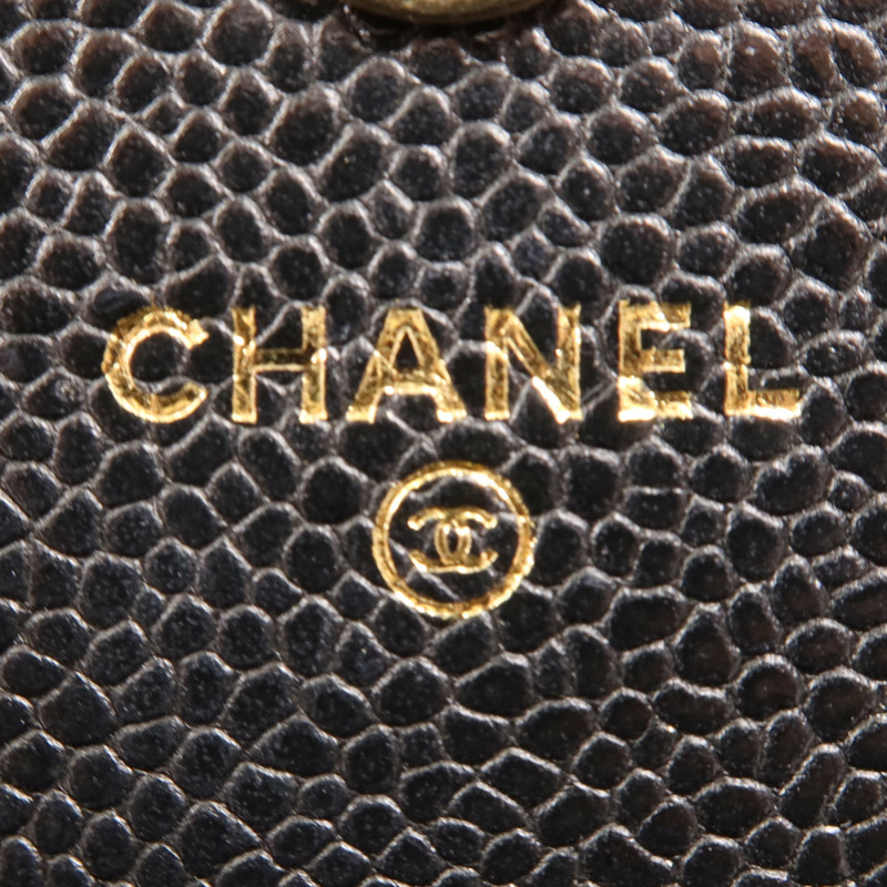 CHANEL 牛皮皮革Wallet On Chain金扣鏈帶肩背袋-10