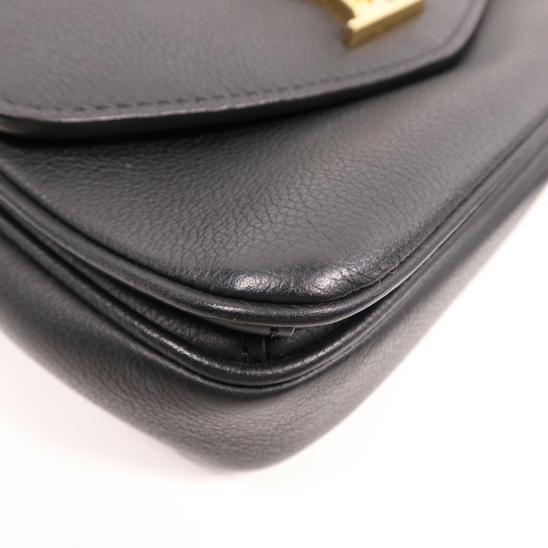 LOUIS VUITTON 牛皮皮革Oxford金扣肩背袋-12