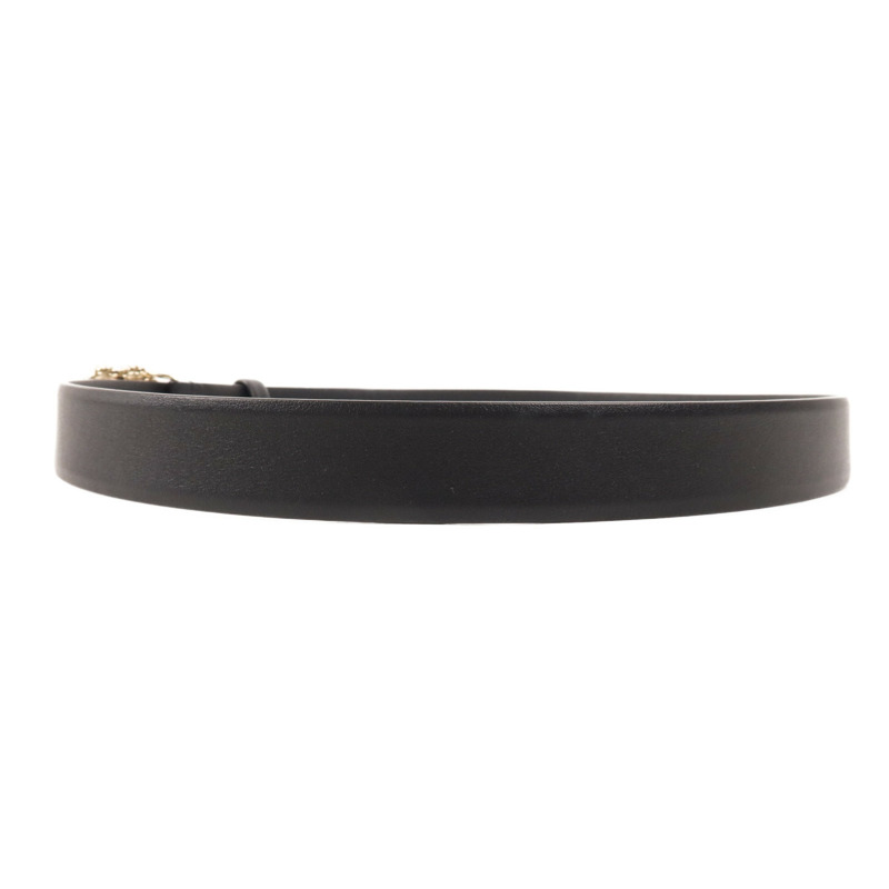 CHANEL 牛皮皮革Belt金扣皮帶-1