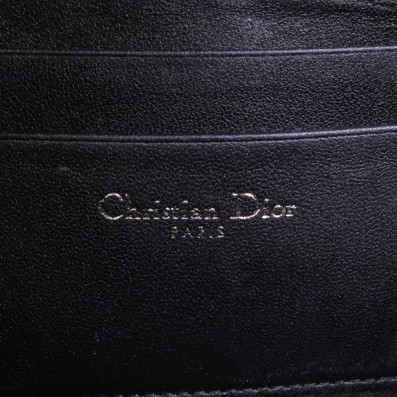 Dior 牛皮皮革Caro Box銀扣手挽肩背兩用袋-12