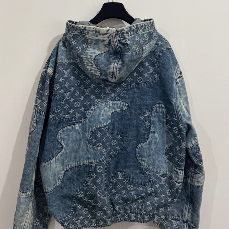 LV nigo牛仔連帽外套-1