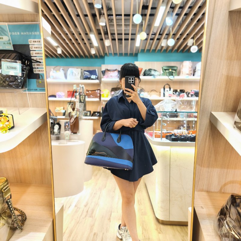 TW0130 愛馬仕 保齡球包 限量 拼皮 全套 Hermes Bolide 1923 35 Au Bout Du Monde Bag Limited Edition-26