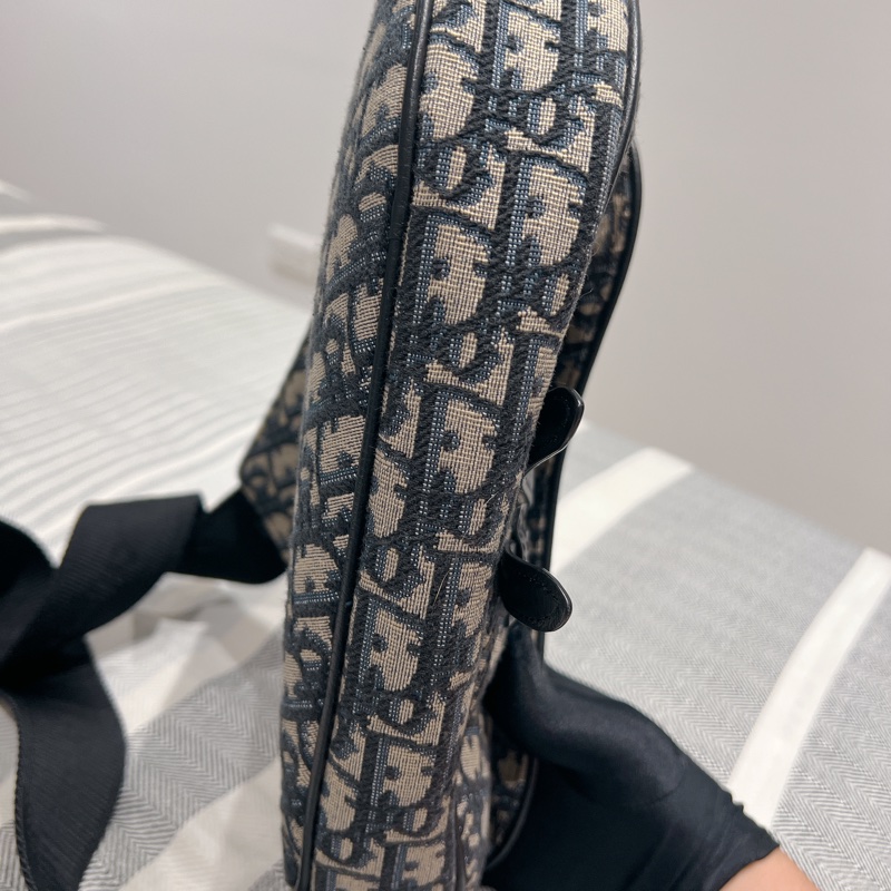 Dior 男老花馬鞍包-4