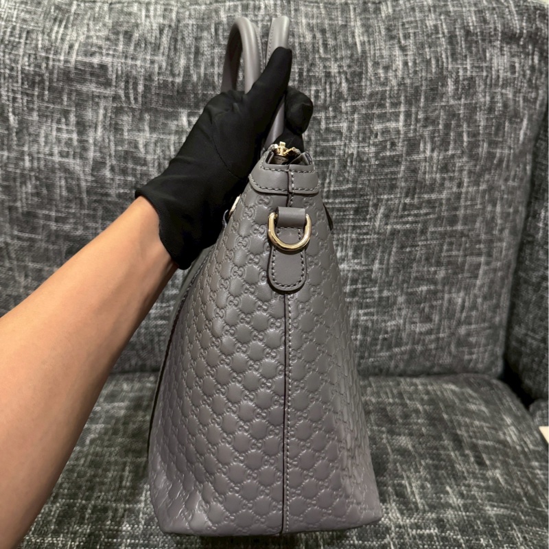 GUCCI壓紋牛皮手提/肩背-4