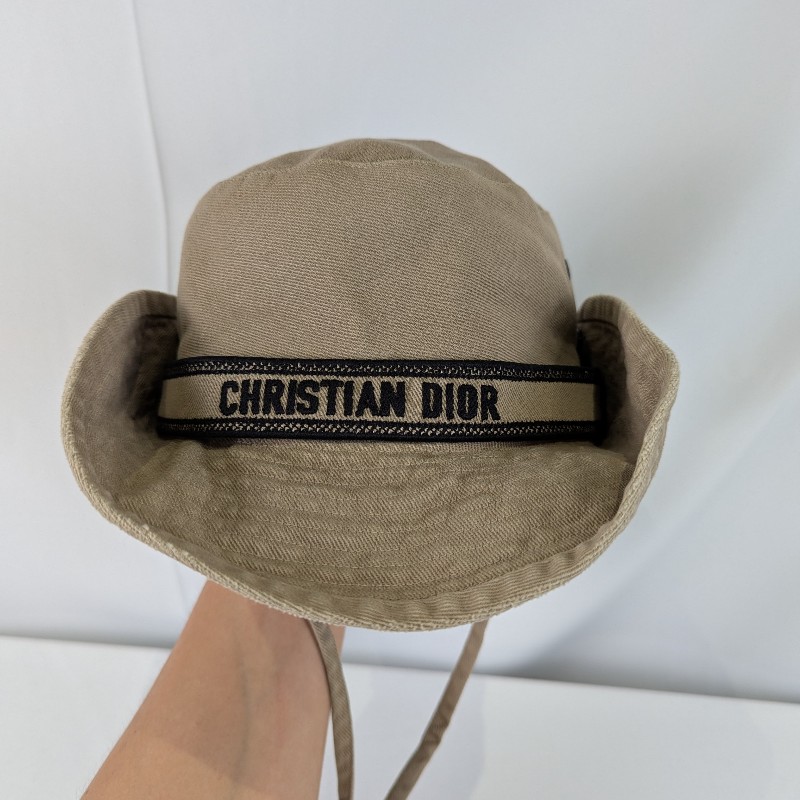 莉亞精品♡Dior 牛仔漁夫帽 尺碼57 近新閒置-2
